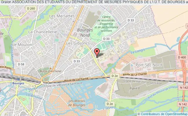 plan association Association Des Etudiants Du Departement De Mesures Physiques De L'i.u.t. De Bourges Bourges