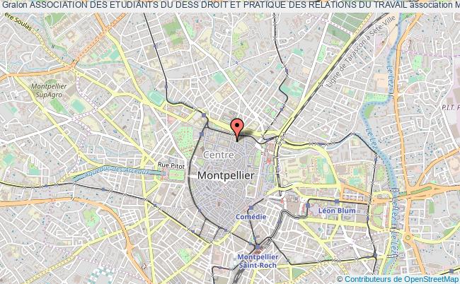 plan association Association Des Etudiants Du Dess Droit Et Pratique Des Relations Du Travail Montpellier