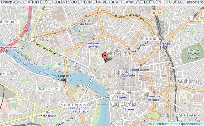 plan association Association Des Etudiants Du Diplome Universitaire Analyse Des Conflits (adac) Toulouse Cedex 09
