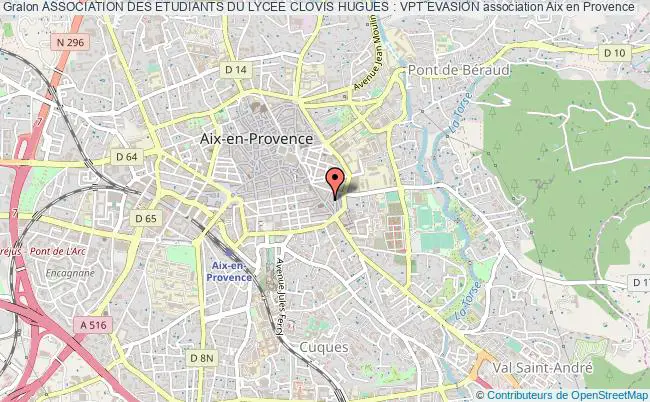 plan association Association Des Etudiants Du Lycee Clovis Hugues : Vpt Evasion Aix-en-Provence