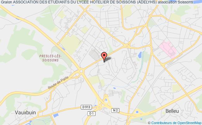plan association Association Des Etudiants Du Lycee Hotelier De Soissons (adelyhs) Soissons