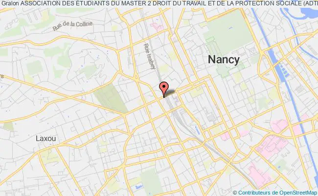 plan association Association Des Étudiants Du Master 2 Droit Du Travail Et De La Protection Sociale (adtps) Nancy