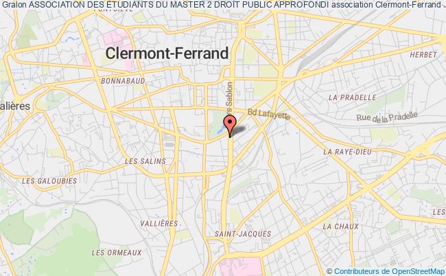 plan association Association Des Étudiants Du Master 2 Droit Public Approfondi Clermont-Ferrand