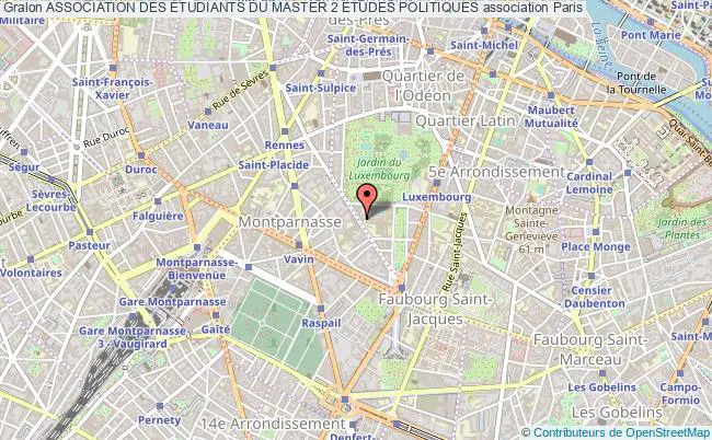 plan association Association Des Étudiants Du Master 2 Etudes Politiques Paris
