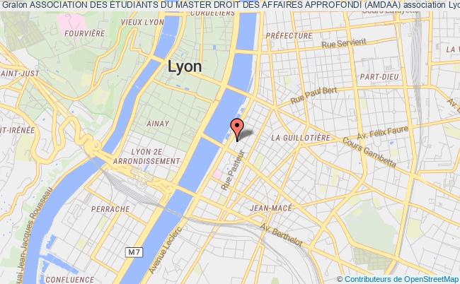 plan association Association Des Étudiants Du Master Droit Des Affaires Approfondi (amdaa) Lyon