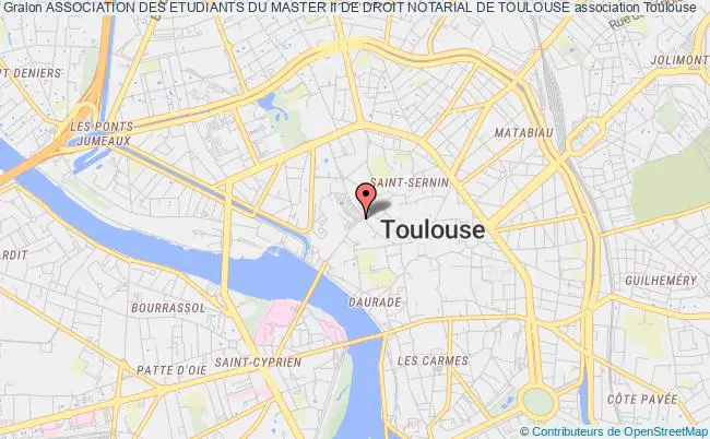 plan association Association Des Etudiants Du Master Ii De Droit Notarial De Toulouse Toulouse cedex 9
