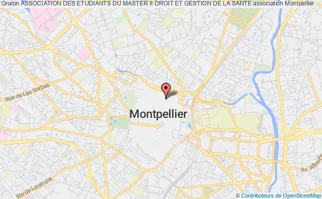 plan association Association Des Etudiants Du Master Ii Droit Et Gestion De La Sante Montpellier