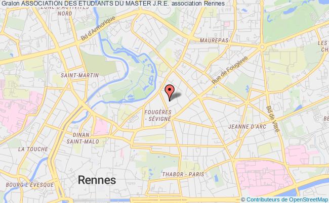 plan association Association Des Etudiants Du Master J.r.e. Rennes
