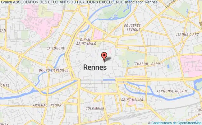 plan association Association Des Etudiants Du Parcours Excellence Rennes