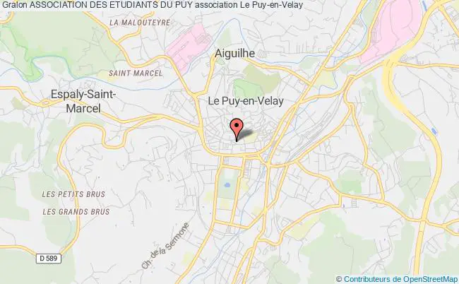 plan association Association Des Etudiants Du Puy Puy-en-Velay
