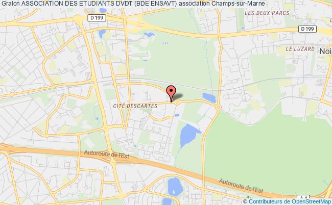plan association Association Des Etudiants Dvdt (bde Ensavt) Champs-sur-Marne