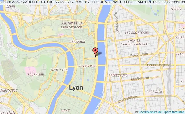 plan association Association Des Etudiants En Commerce International Du Lycee Ampere (aecila) Lyon