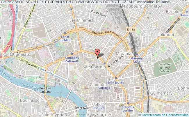 plan association Association Des Etudiants En Communication Du Lycee Ozenne Toulouse