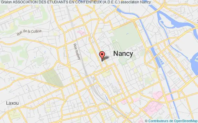 plan association Association Des Etudiants En Contentieux (a.d.e.c.) Nancy