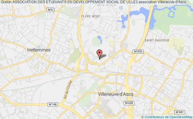 plan association Association Des Etudiants En Developpement Social De Lille3 Villeneuve-d'Ascq