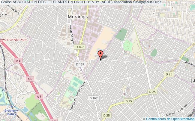 plan association Association Des Etudiants En Droit D'evry (aede) Savigny-sur-Orge