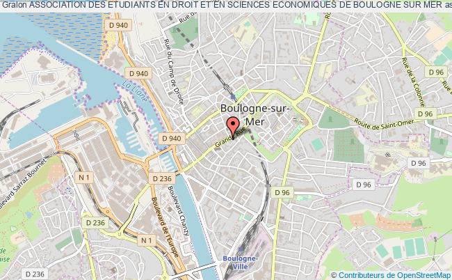 plan association Association Des Etudiants En Droit Et En Sciences Economiques De Boulogne Sur Mer Boulogne-sur-Mer