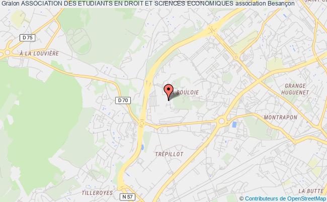 plan association Association Des Etudiants En Droit Et Sciences Economiques Besançon