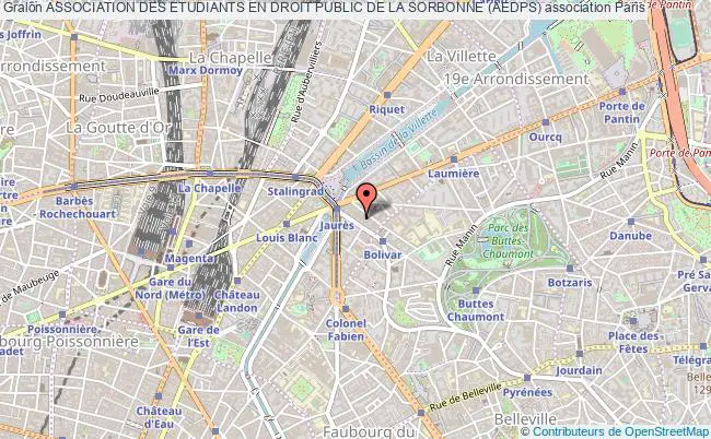 plan association Association Des Etudiants En Droit Public De La Sorbonne (aedps) Paris