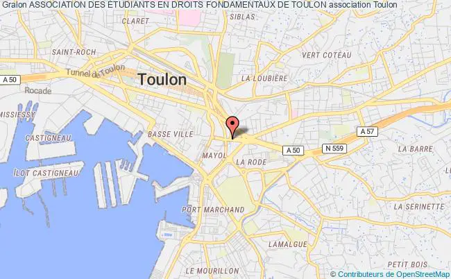 plan association Association Des Étudiants En Droits Fondamentaux De Toulon Toulon