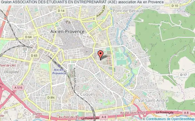 plan association Association Des Étudiants En Entreprenariat (a3e) Aix-en-Provence