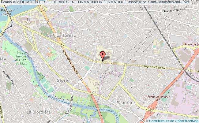 plan association Association Des Etudiants En Formation Informatique Saint-Sébastien-sur-Loire