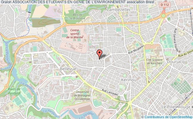 plan association Association Des Etudiants En Genie De L'environnement Brest