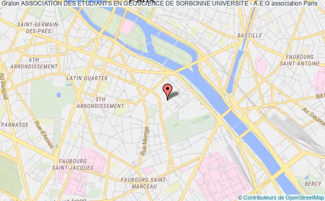 plan association Association Des Etudiants En Geoscience De Sorbonne Universite - A.e.g Paris