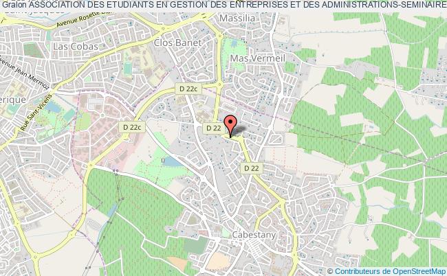 plan association Association Des Etudiants En Gestion Des Entreprises Et Des Administrations-seminaire A Paris Cabestany