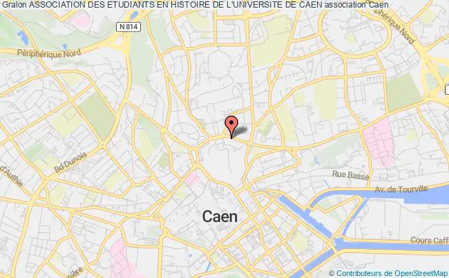 plan association Association Des Etudiants En Histoire De L'universite De Caen Caen