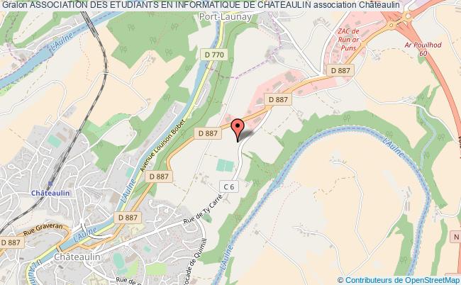 plan association Association Des Etudiants En Informatique De Chateaulin Châteaulin