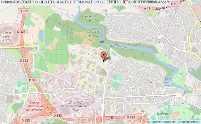 plan association Association Des Etudiants En Innovation Scientifique 88-90 Angers