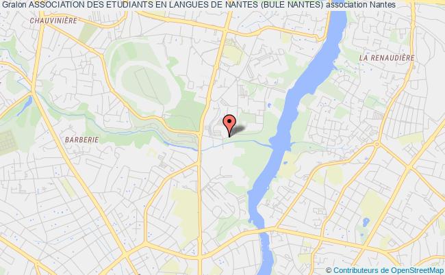 plan association Association Des Etudiants En Langues De Nantes (bule Nantes) Nantes cedex 3