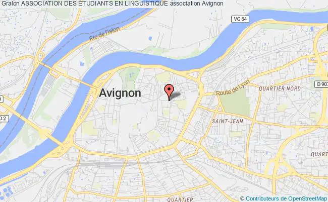 plan association Association Des Etudiants En Linguistique Avignon