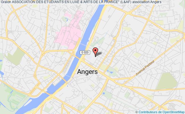 plan association Association Des Etudiants En Luxe & Arts De La France" (l&af) Angers