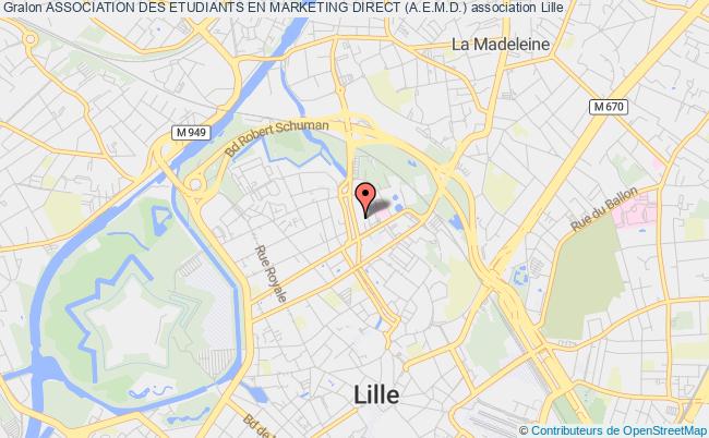 plan association Association Des Etudiants En Marketing Direct (a.e.m.d.) Lille