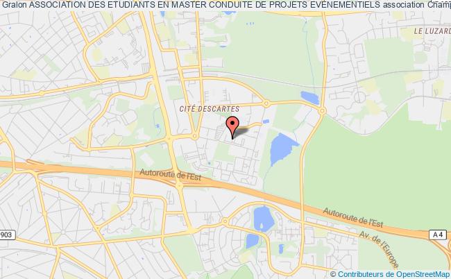 plan association Association Des Etudiants En Master Conduite De Projets EvÈnementiels Champs-sur-Marne