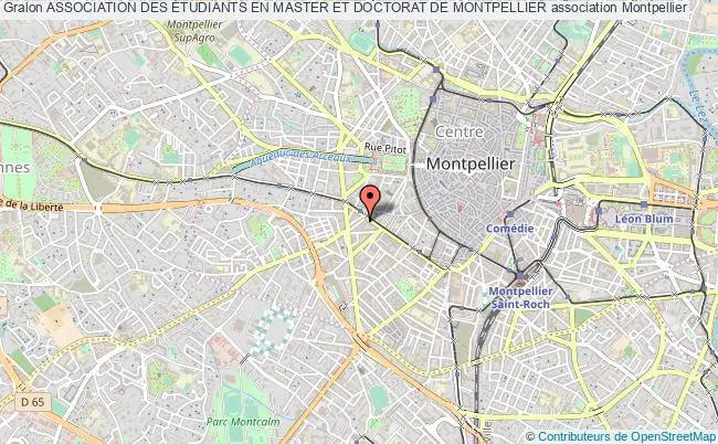 plan association Association Des Étudiants En Master Et Doctorat De Montpellier Montpellier