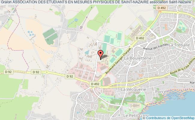 plan association Association Des Etudiants En Mesures Physiques De Saint-nazaire Saint-Nazaire