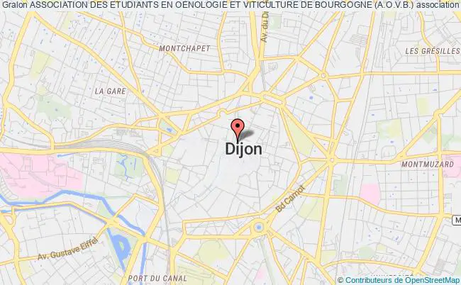 plan association Association Des Etudiants En Oenologie Et Viticulture De Bourgogne (a.o.v.b.) Dijon cedex