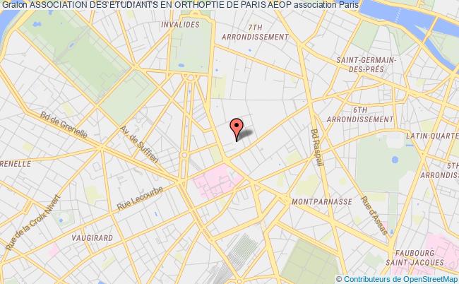 plan association Association Des Etudiants En Orthoptie De Paris Aeop Paris
