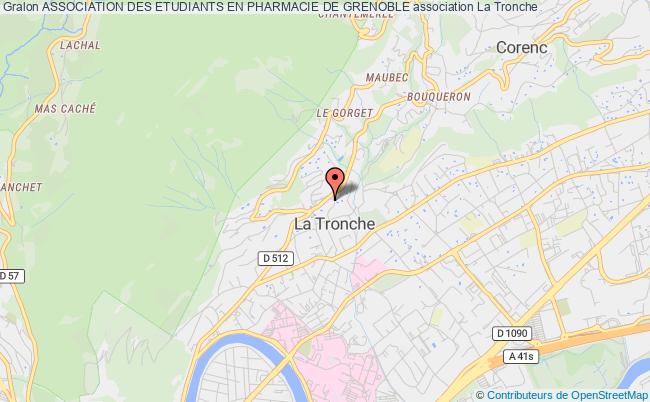 plan association Association Des Etudiants En Pharmacie De Grenoble La Tronche