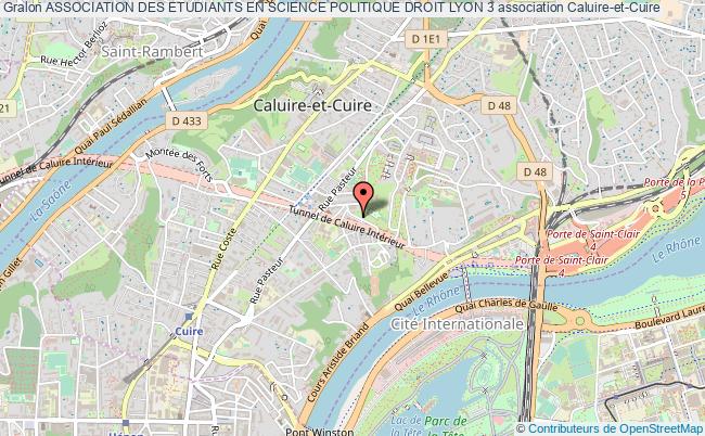 plan association Association Des Etudiants En Science Politique Droit Lyon 3 Caluire-et-Cuire