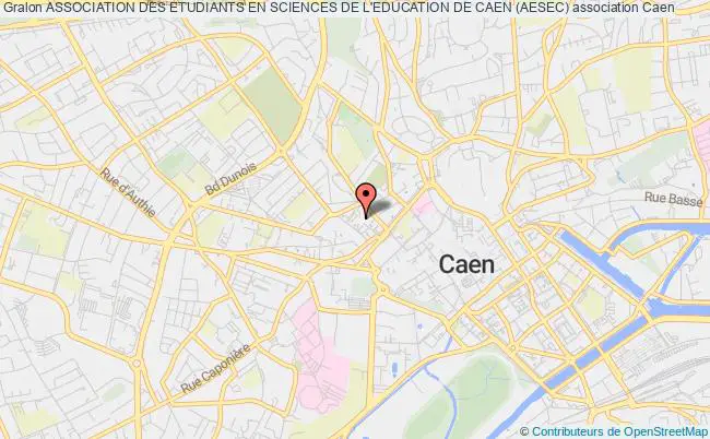 plan association Association Des Etudiants En Sciences De L'education De Caen (aesec) Caen cedex 05