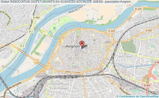 plan association Association Des Etudiants En Sciences Sociales- Adess- Avignon