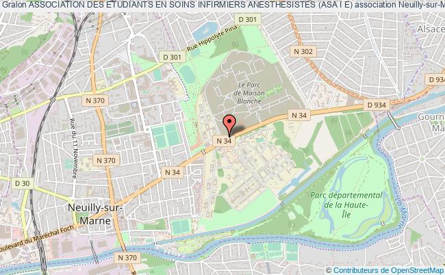 plan association Association Des Etudiants En Soins Infirmiers Anesthesistes (asa I E) Neuilly-sur-Marne