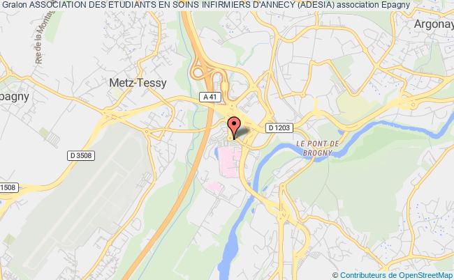 plan association Association Des Etudiants En Soins Infirmiers D'annecy (adesia) Epagny Metz-Tessy