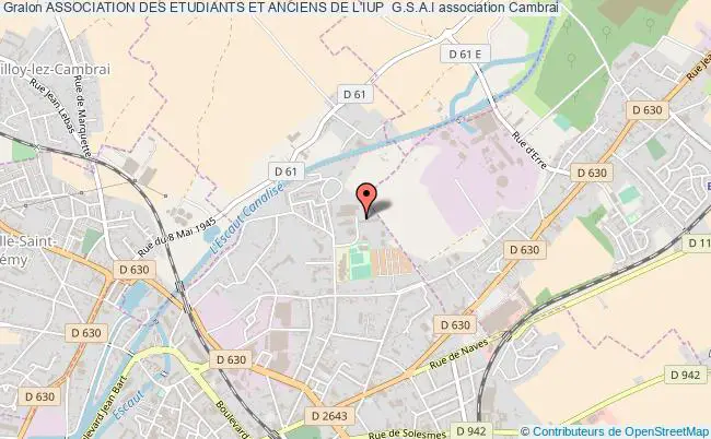plan association Association Des Etudiants Et Anciens De L'iup  G.s.a.i Cambrai