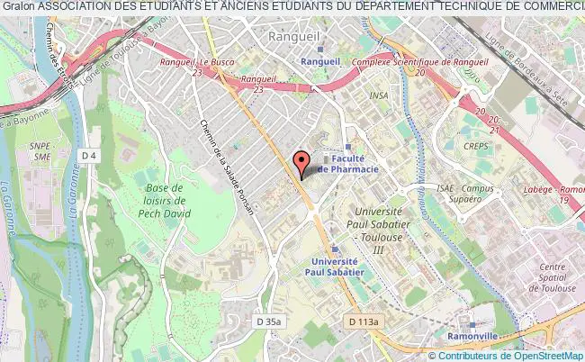 plan association Association Des Etudiants Et Anciens Etudiants Du Departement Technique De Commercialisation De L'institut Universitaire De Technologie (asso Tech De Co) Toulouse