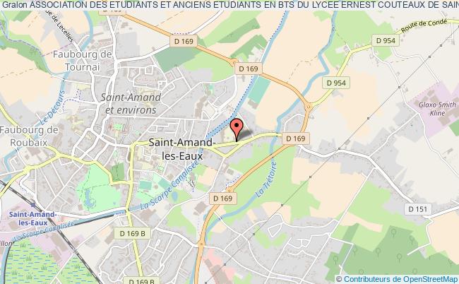 plan association Association Des Etudiants Et Anciens Etudiants En Bts Du Lycee Ernest Couteaux De Saint-amand-les-eaux Saint-Amand-les-Eaux